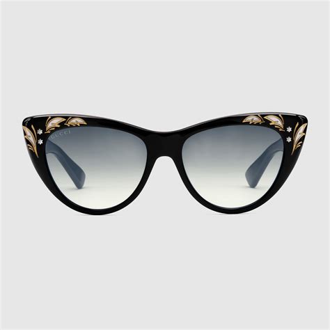 cat eye glasses gucci|oversized cat eye sunglasses gucci.